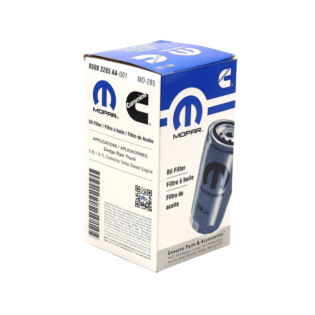 Mopar 05083285AA Engine Oil Filter | Fits 2001–2024 Ram 2500/3500 5.9L & 6.7L Cummins - Tru North Parts