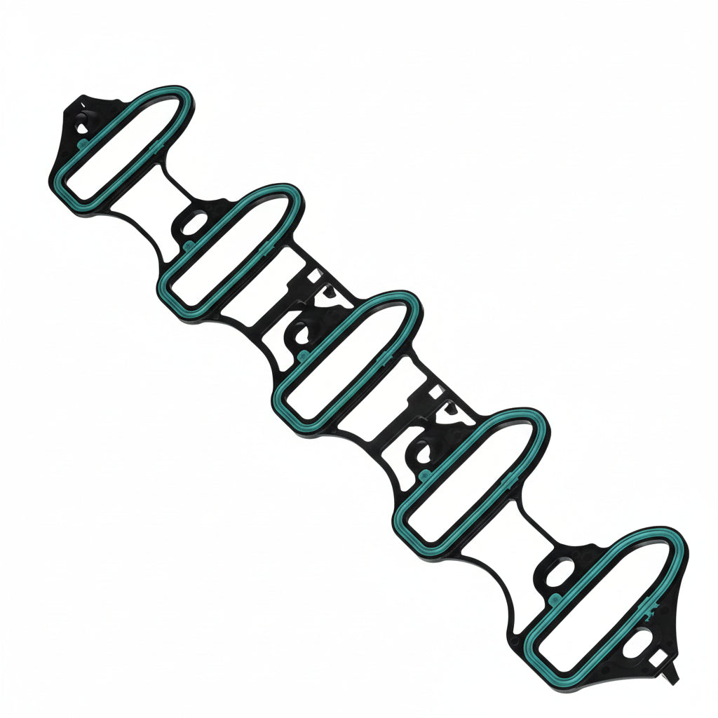 Two green and black archery bow stands on a white background