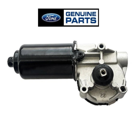 Car wiper motor with Ford logo and 'Genuine Parts' text on a white background