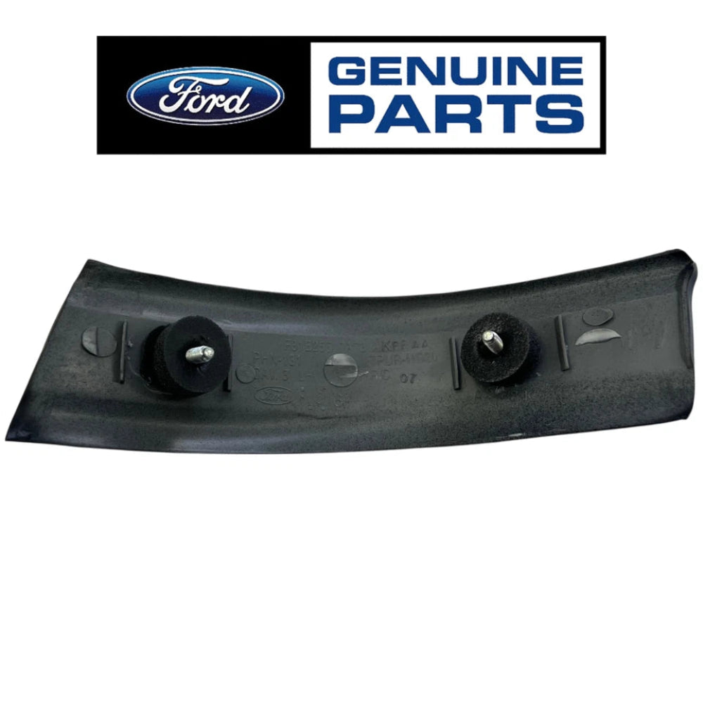 Ford genuine parts logo with a car part on a white background