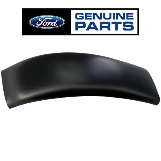 Black car part with Ford logo and 'Genuine Parts' text on a white background